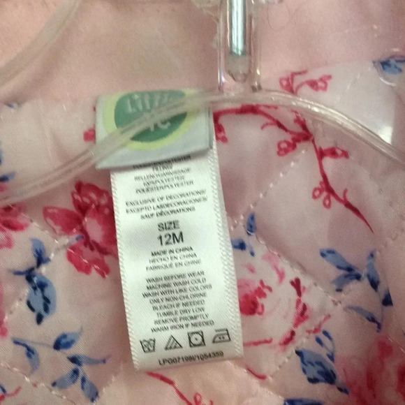 Little Me Pink Formal Collar Jacket size 12M - Picture 4 of 6